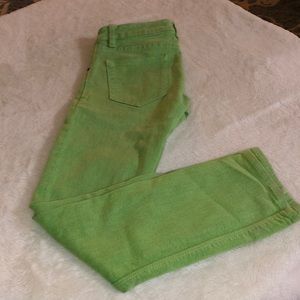 Volcom lime Green Jean Skinny Pants kids size 25 / 10